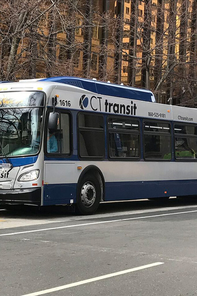 CT-Transit Bus, Public bus in Downtown Hartford, Connecticut